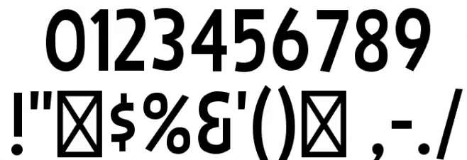 Bimbo JVE Font OTHER CHARS