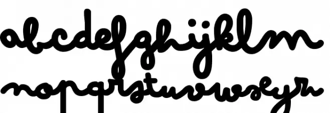 Bimbo Jumbo Font LOWERCASE