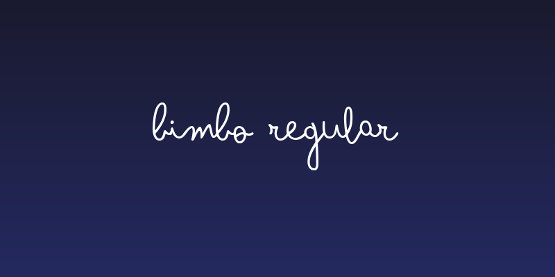 Bimbo Regular Social Header