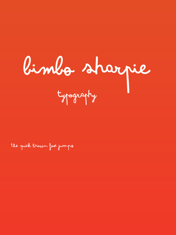 Bimbo Sharpie Poster