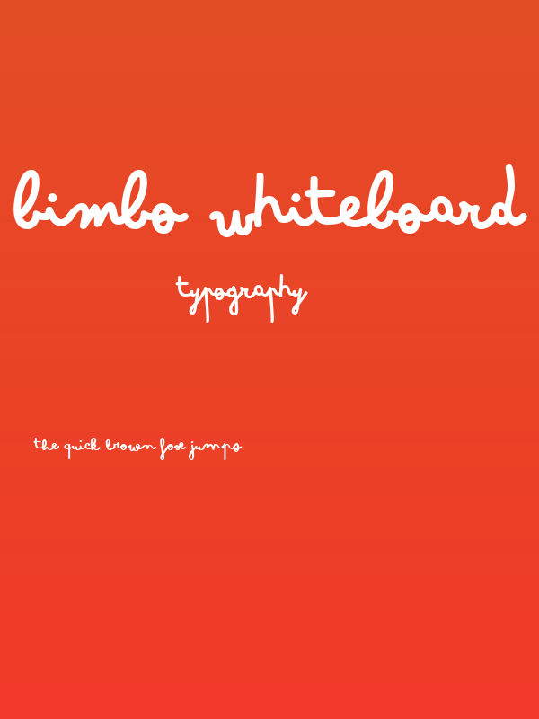 Bimbo Whiteboard Poster