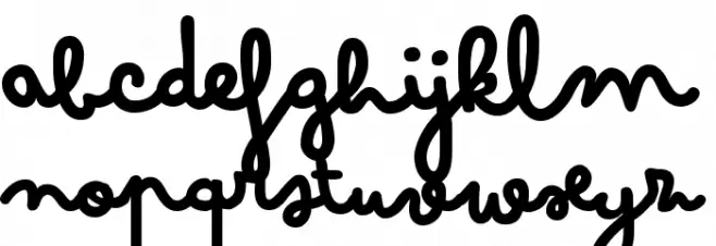 Bimbo Whiteboard خط أحرف صغيرة