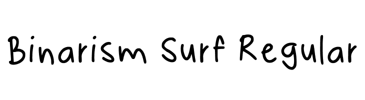 Binarism Surf Regular  免费字体下载