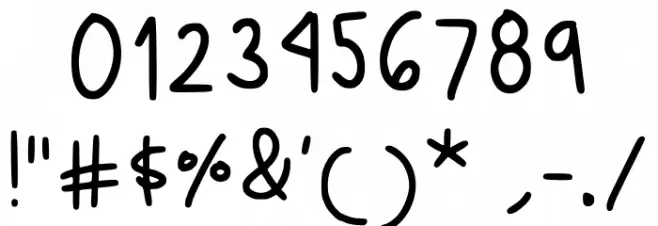 Binarism Surf Regular Font OTHER CHARS