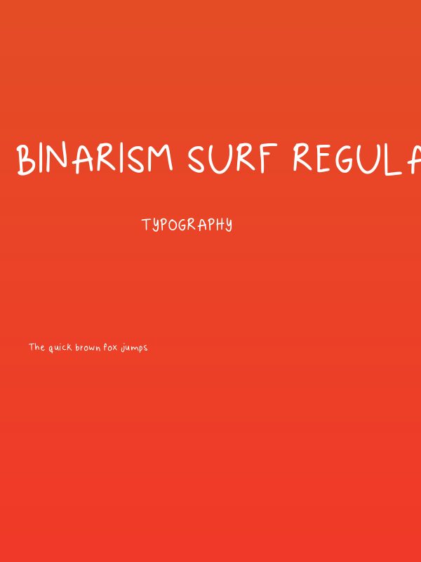 Binarism Surf Regular Poster