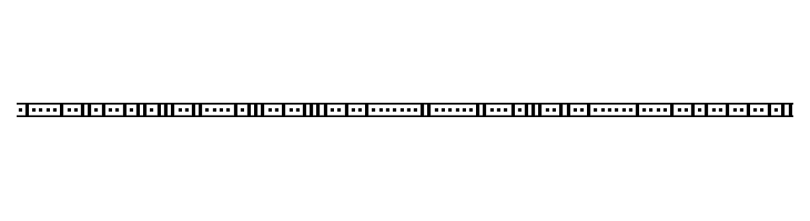 Binary 01s BRK Font