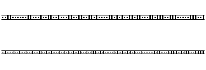 Binary 01s BRK Font OTHER CHARS