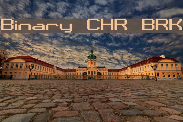 Binary CHR BRK Font examples
