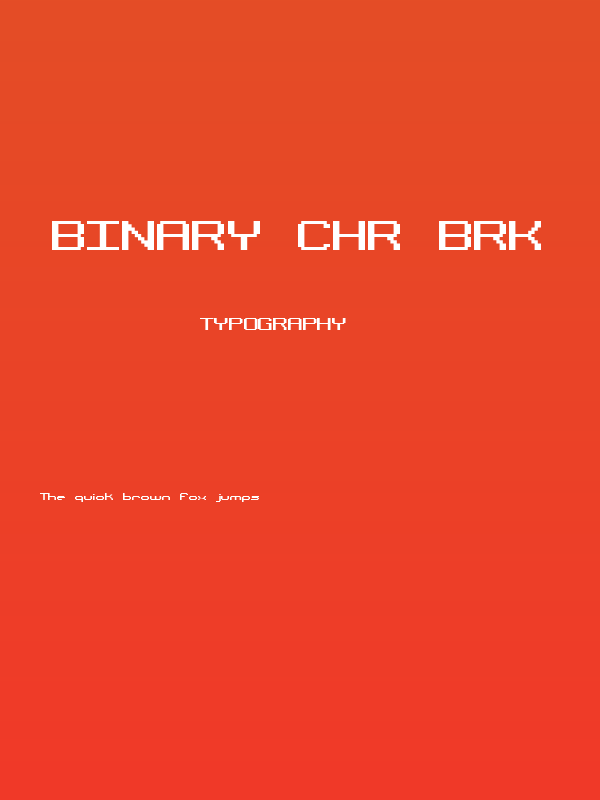 Binary CHR BRK Poster