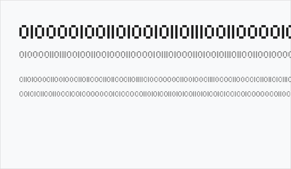 Binary Regular Business Card