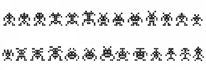 Binary SoldiersII Fonte MAIÚSCULAS