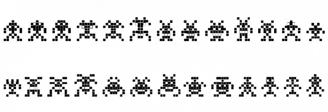 Binary SoldiersIII フォント 大文字
