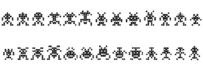 Binary SoldiersII Font LOWERCASE