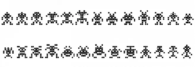 Binary SoldiersII फ़ॉन्ट लोअरकेस