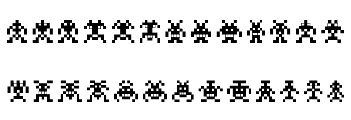 Binary Soldiers Font LOWERCASE