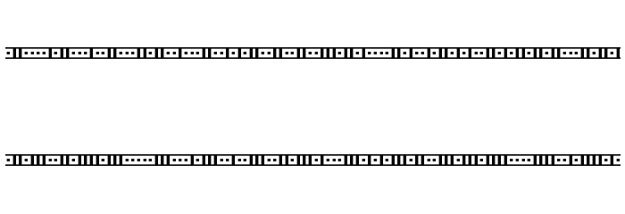 Binary X 01s BRK Font LOWERCASE