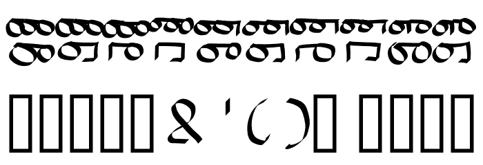 BinaryVerges-Regular Font OTHER CHARS
