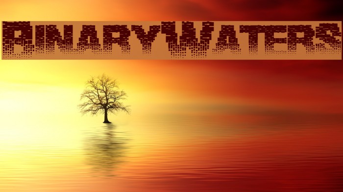 BinaryWaters フォント examples