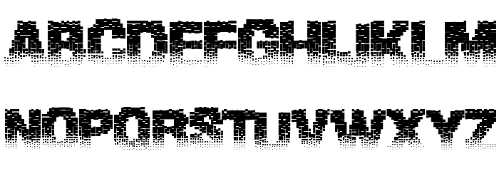 BinaryWaters フォント 小文字