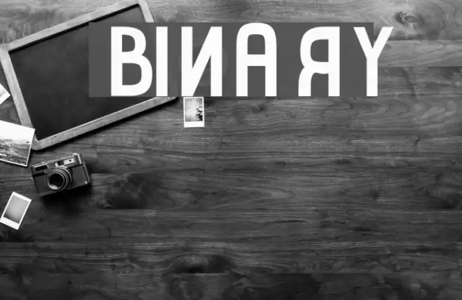 Binary Font examples