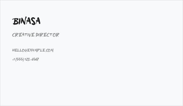 Binasa Business Card