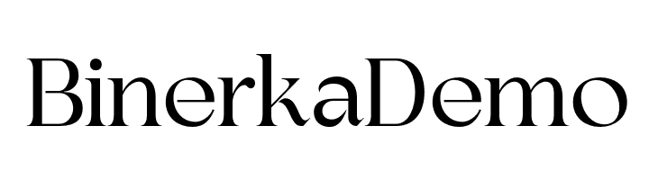 BinerkaDemo  フリーフォントのダウンロード