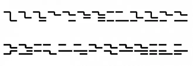 Binero Regular Schriftart Groß