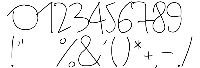 BinetruyScript Font OTHER CHARS