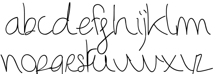 BinetruyScript Font LOWERCASE