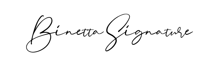 Binetta Signature  font caratteri gratis