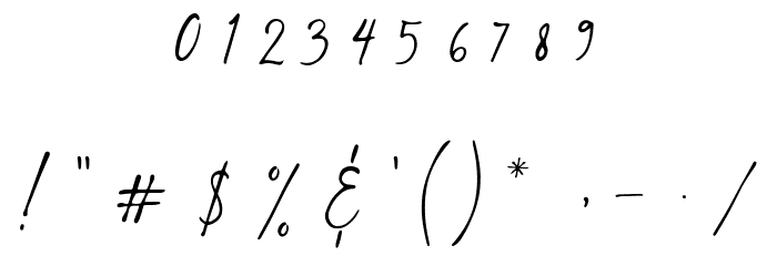 Binetta Signature Font OTHER CHARS