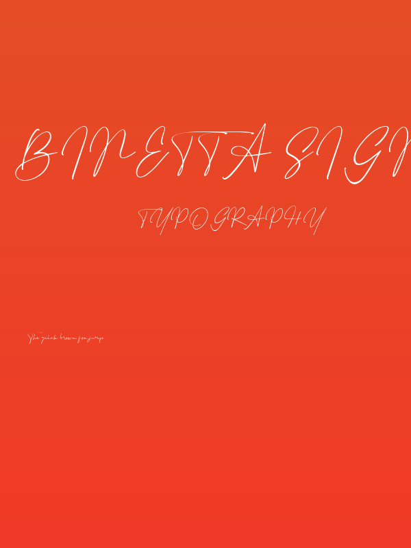 Binetta Signature Poster