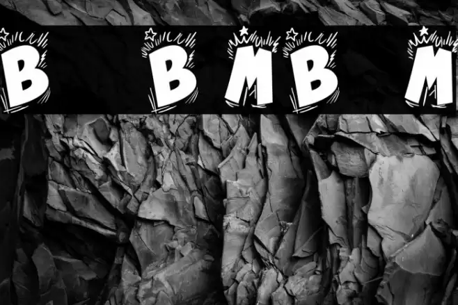 Bing Bam Boum Font examples