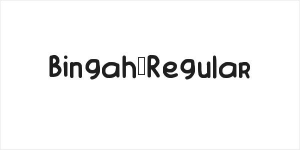Bingah-Regular Logo