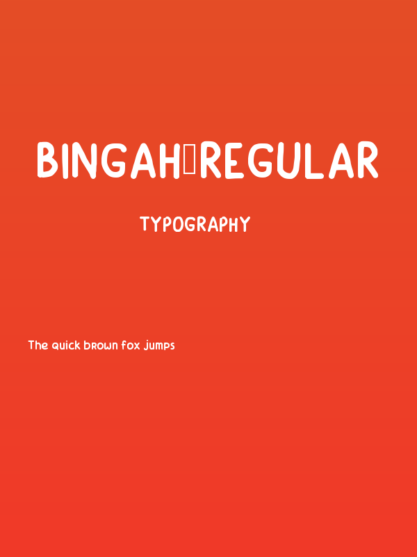 Bingah-Regular Poster