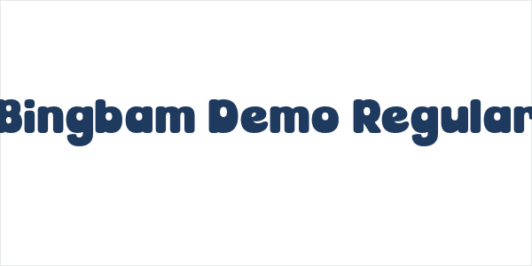 Bingbam Demo Regular Logo