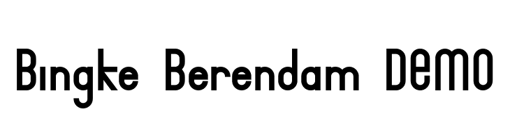 Bingke Berendam DEMO  les polices de caractères gratuit tlcharger