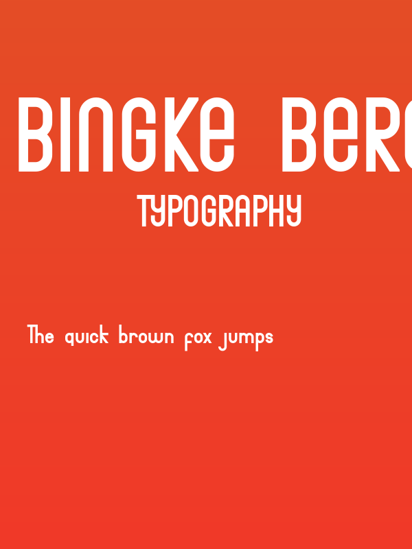 Bingke Berendam DEMO Poster