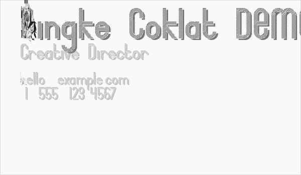 Bingke Coklat DEMO Business Card