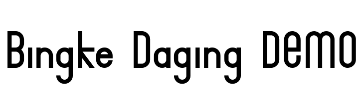 Bingke Daging DEMO  font caratteri gratis