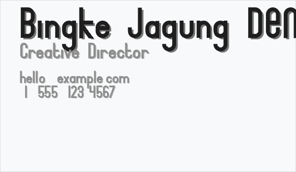 Bingke Jagung DEMO Business Card