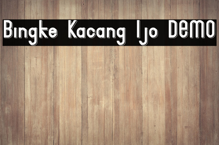 Bingke Kacang Ijo DEMO Example 1