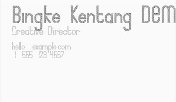 Bingke Kentang DEMO Business Card