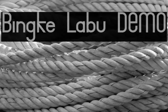 Bingke Labu DEMO Font examples