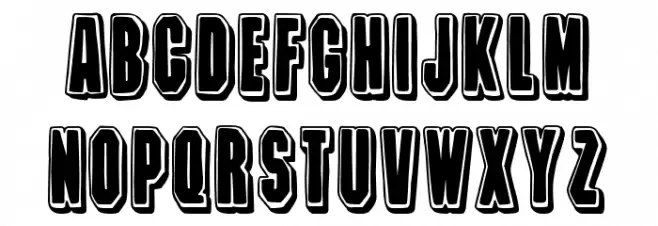 Bingo Fiesta Font UPPERCASE