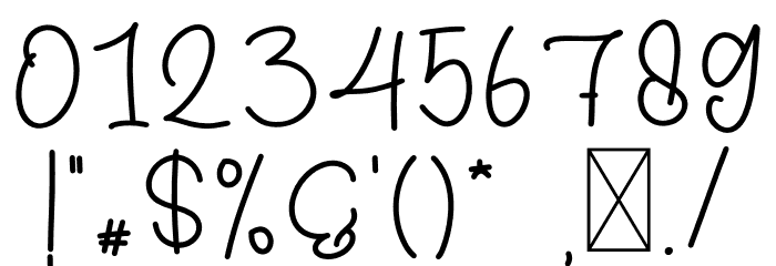Bingo Heyho Monoline Font OTHER CHARS