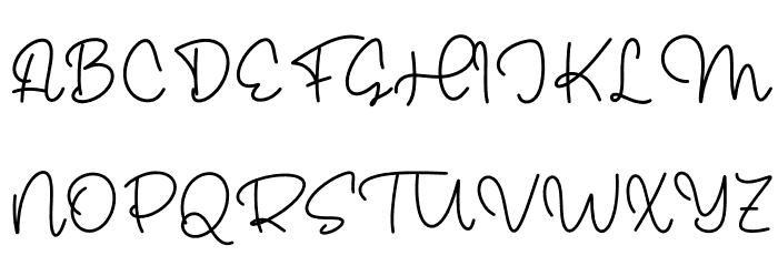 Bingo Heyho Monoline Font UPPERCASE