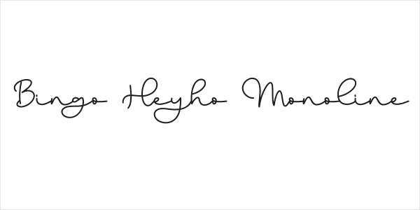 Bingo Heyho Monoline Logo