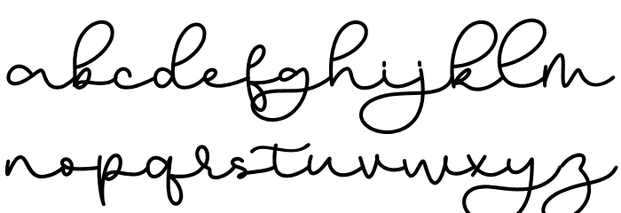 Bingo Heyho Monoline Font LOWERCASE