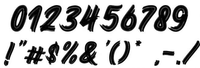 Bingo Reky Font OTHER CHARS